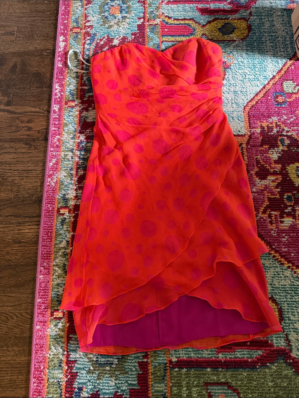 Vintage NWT strapless chetta b. Evening strapless cocktail dress.